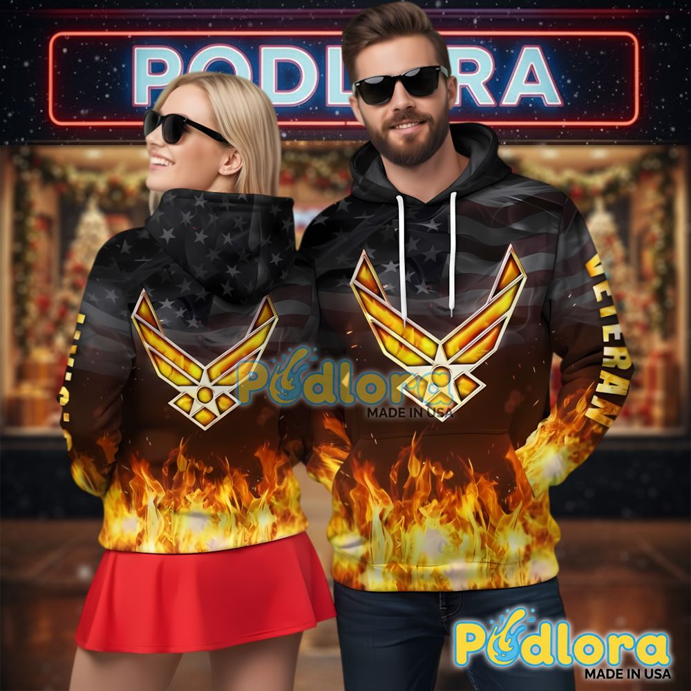 Usaf Veteran Hoodie 3D Full Print Air Force Logo Flames Flag Version 2 Usaf Veteran Hoodie 3D Full Print Air Force Logo Flames Flag Version 2