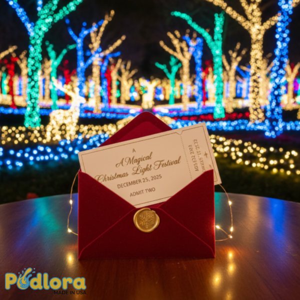 Christmas Light Festival Tickets Experience Gift