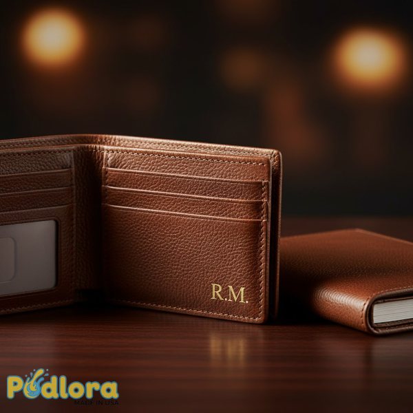 Custom Leather Wallet Gift With Initials Custom Leather Wallet Gift With Initials
