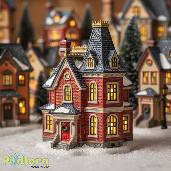 Custom Miniature Christmas Village House Personalized Replica