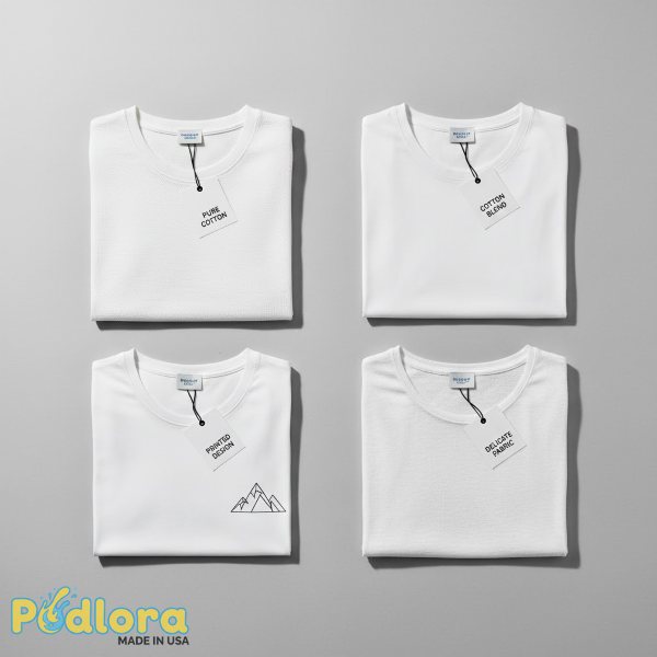 Different White T Shirt Fabric Types Cotton Blend