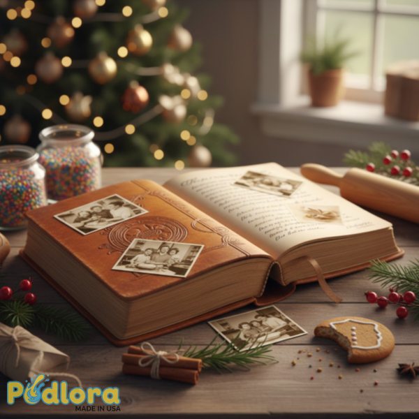 Family Christmas Recipe Book Personalized Gift