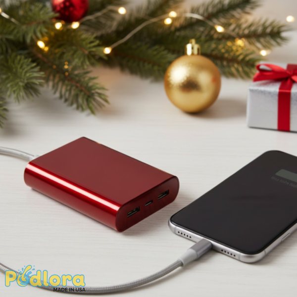 Festive Portable Phone Charger Christmas Gift