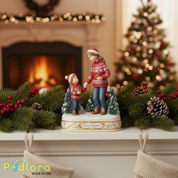 Mother Daughter Holiday Figurine Christmas Keepsake