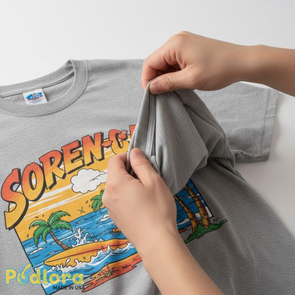 Printed T Shirt Turned Inside Out Printed T Shirt Turned Inside Out