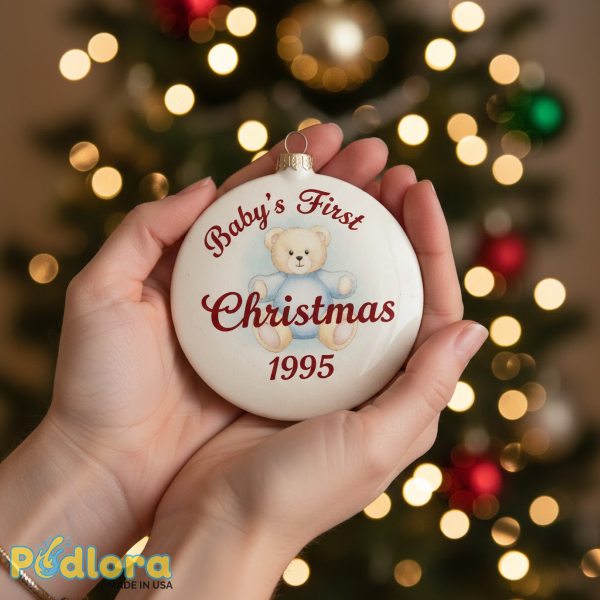 Vintage Baby First Christmas Ornament Sentimental Gift Mom