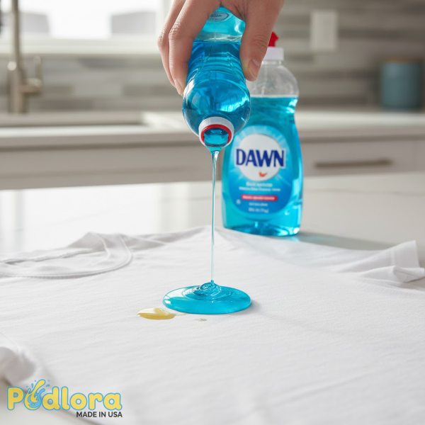 Applying Dish Soap To Oil Stain Applying Dish Soap To Oil Stain