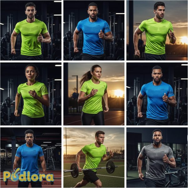 Athletic Performance Polyester Workout Shirts Athletic Performance Polyester Workout Shirts