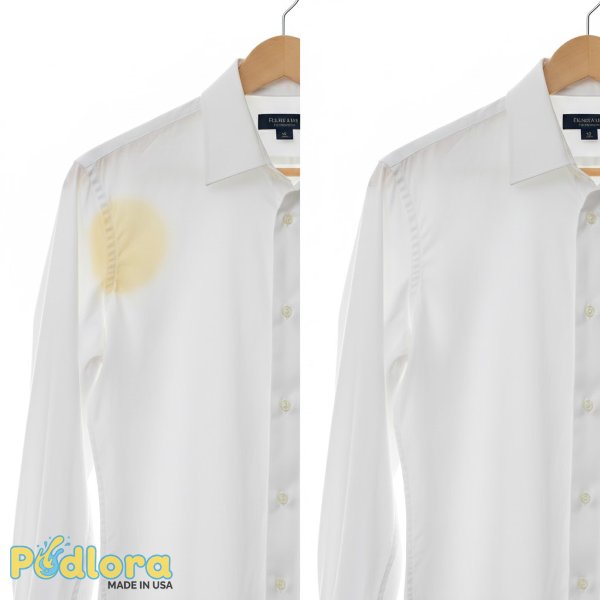 Before And After Sweat Stain Removal Comparison Before And After Sweat Stain Removal Comparison