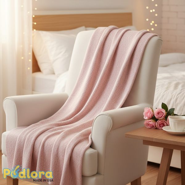 Blush Pink Cashmere Blanket