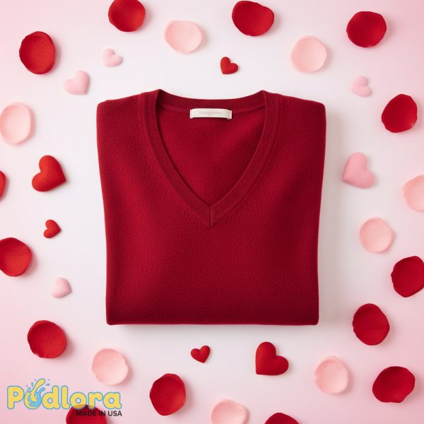 Cashmere Sweater Valentine Red Cozy Wife Gift Cashmere Sweater Valentine Red Cozy Wife Gift