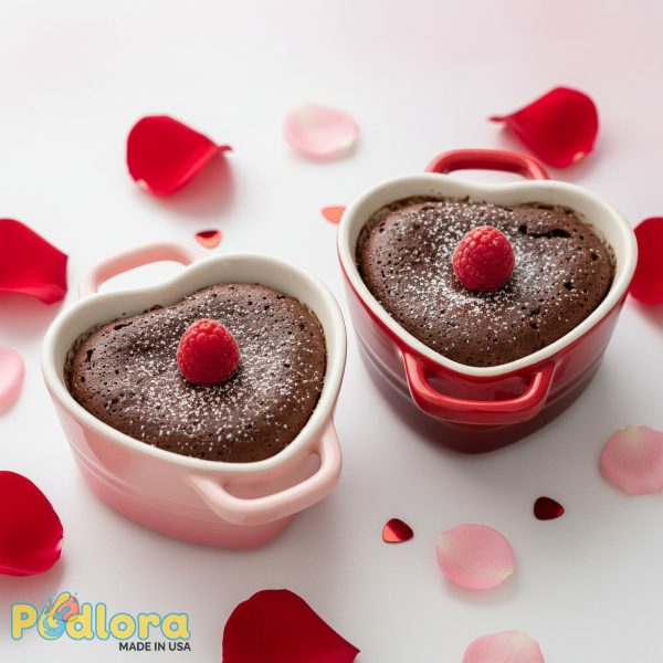 Ceramic Heart Cocottes Set Baking Valentines Gift Ceramic Heart Cocottes Set Baking Valentines Gift