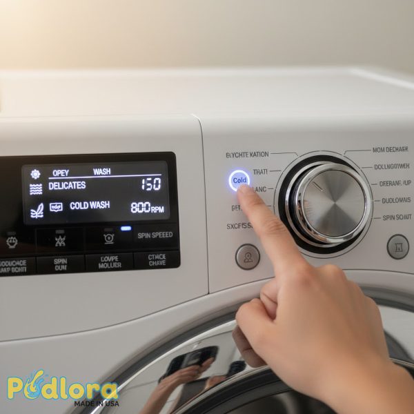 Cold Water Washing Machine Settings Display Panel