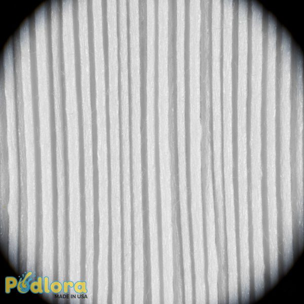 Combed Cotton Fiber Microscope View Combed Cotton Fiber Microscope View