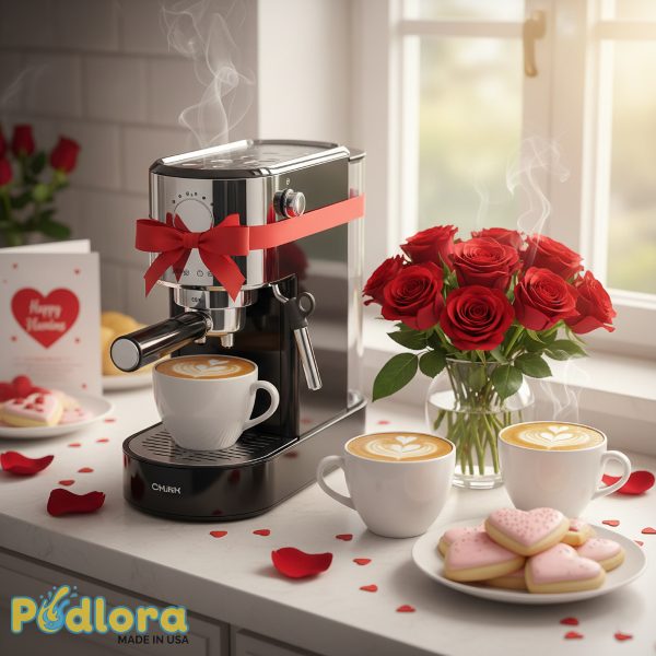 Compact Espresso Machine Couples Valentine