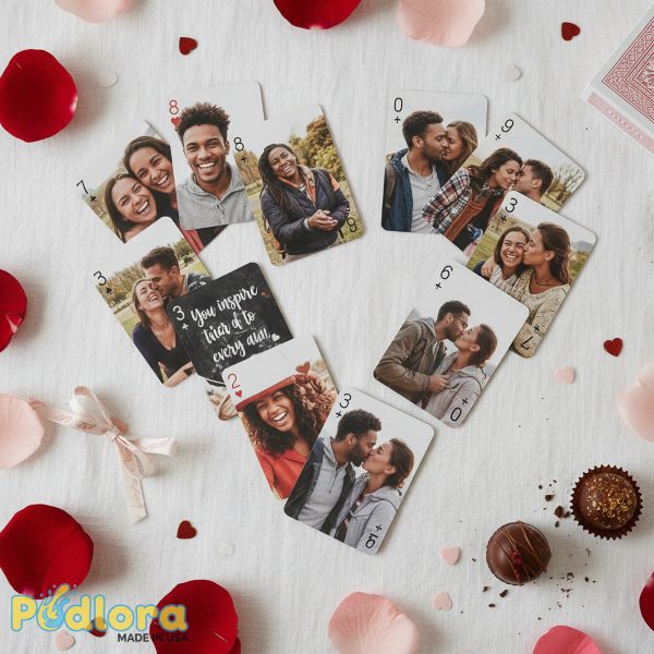 Custom 52 Reasons Playing Cards With Photos