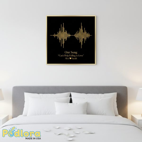 Custom Song Soundwave Art Valentine Gift