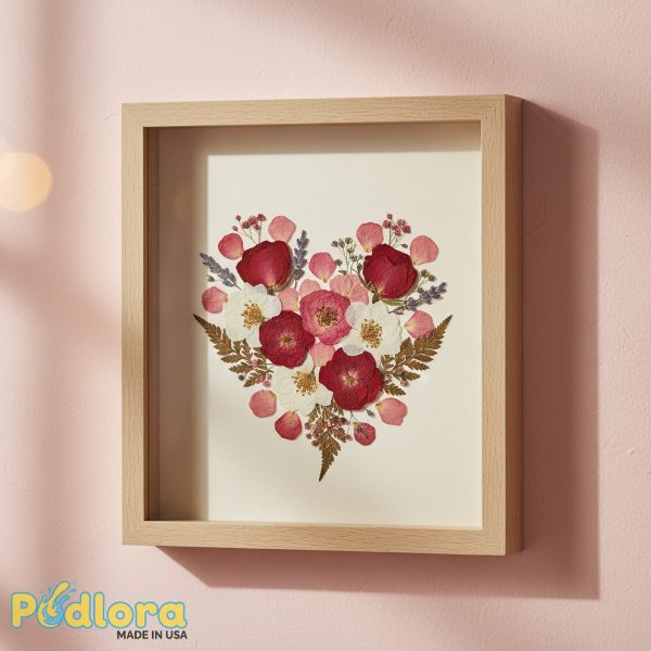 Dried Flower Frame Pressed Roses