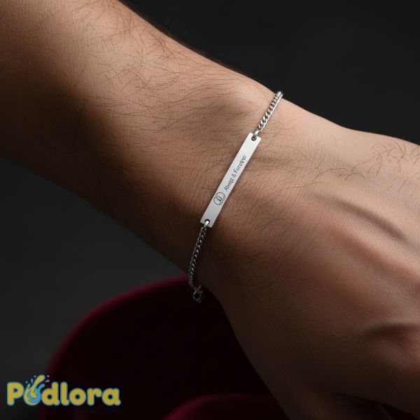 Engraved Custom Ankle Bracelet For Men Engraved Custom Ankle Bracelet For Men