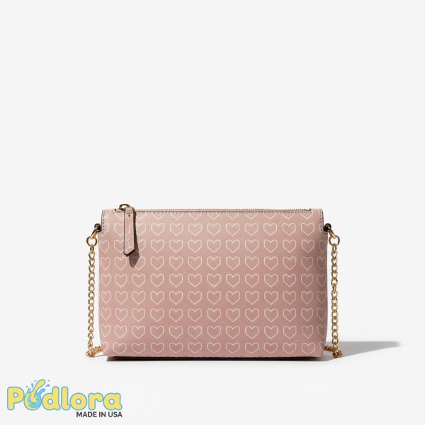 Heart Print Crossbody Bag Valentine