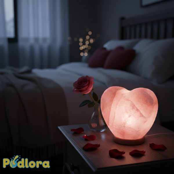 Heart Shaped Pink Himalayan Salt Lamp