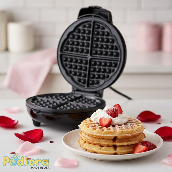 Heart Shaped Waffle Maker Breakfast Valentines Day Gift Heart Shaped Waffle Maker Breakfast Valentines Day Gift