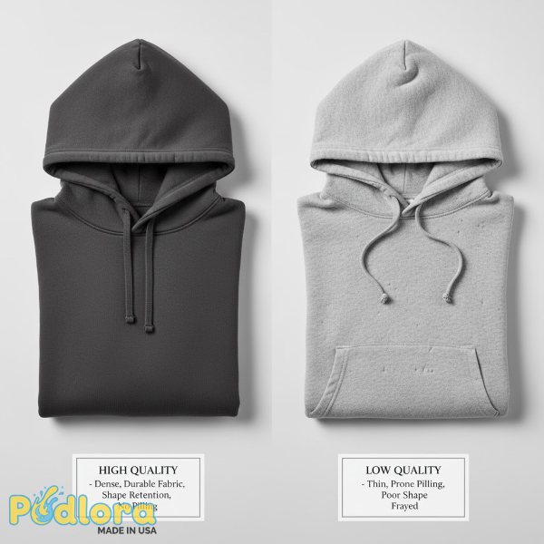 Hoodie Fabric Quality Comparison Good Vs Poor Hoodie Fabric Quality Comparison Good Vs Poor