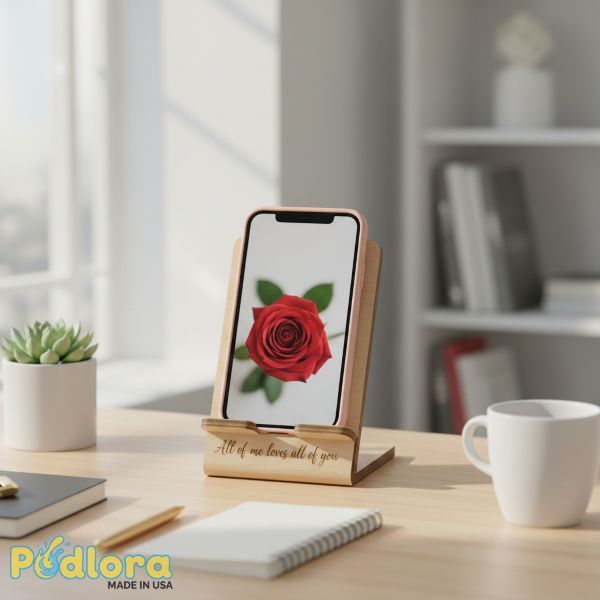 Love Quote Phone Stand Desk Decor