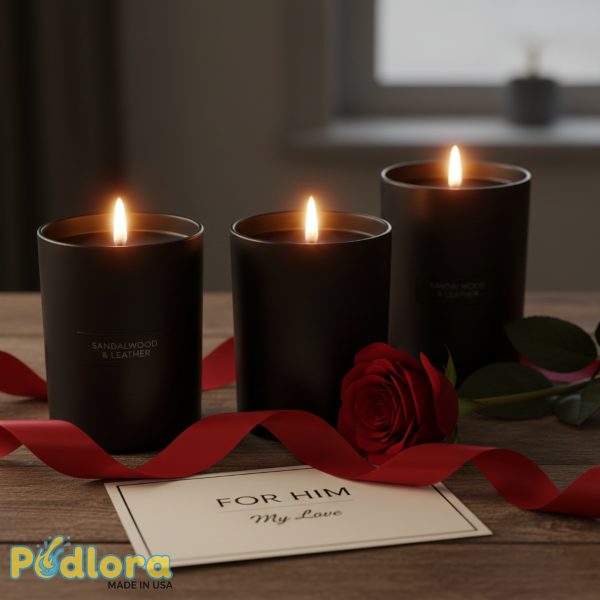 Luxury Candle Set Masculine Scents