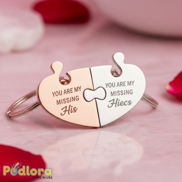 Matching Couple Keychains Romantic Gift Set Matching Couple Keychains Romantic Gift Set