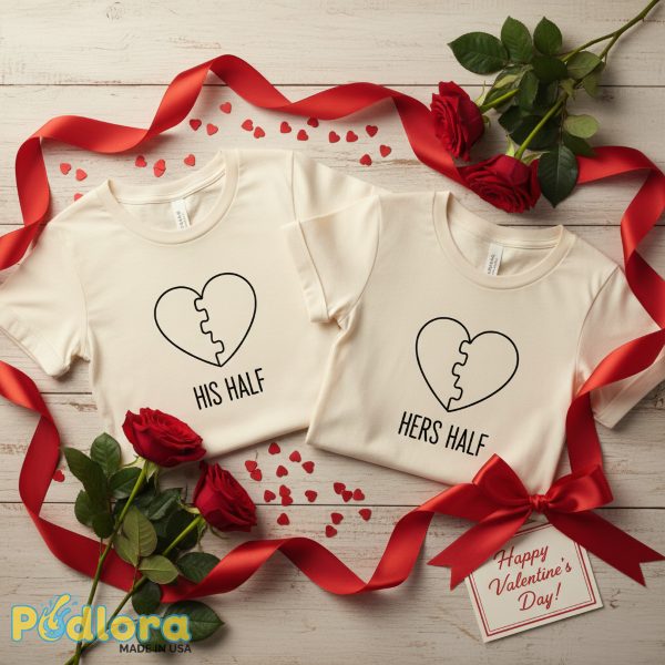 Matching Couple Tshirts Minimalist Design