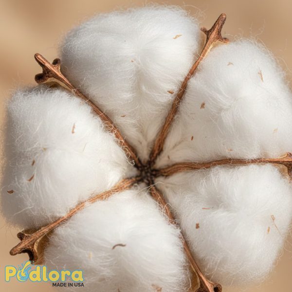 Natural Cotton Fiber Structure Close Up Natural Cotton Fiber Structure Close Up
