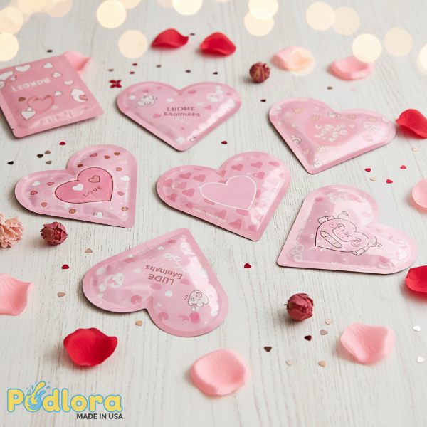 Pink Heart Shaped Face Mask Collection