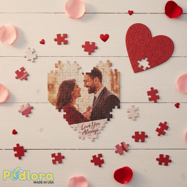 Romantic Custom Photo Puzzle Valentine Gift Romantic Custom Photo Puzzle Valentine Gift