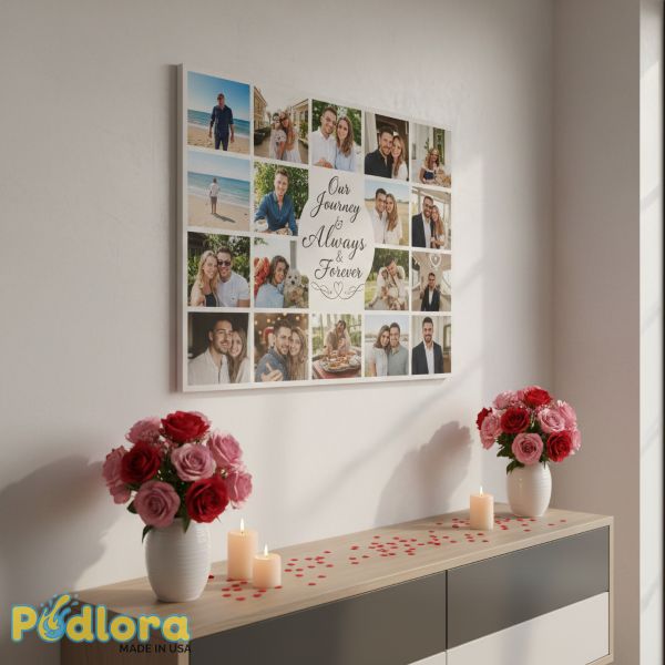 Romantic Photo Collage Canvas Wall Art Romantic Photo Collage Canvas Wall Art
