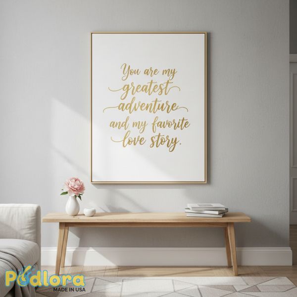 Romantic Quote Canvas Wall Art