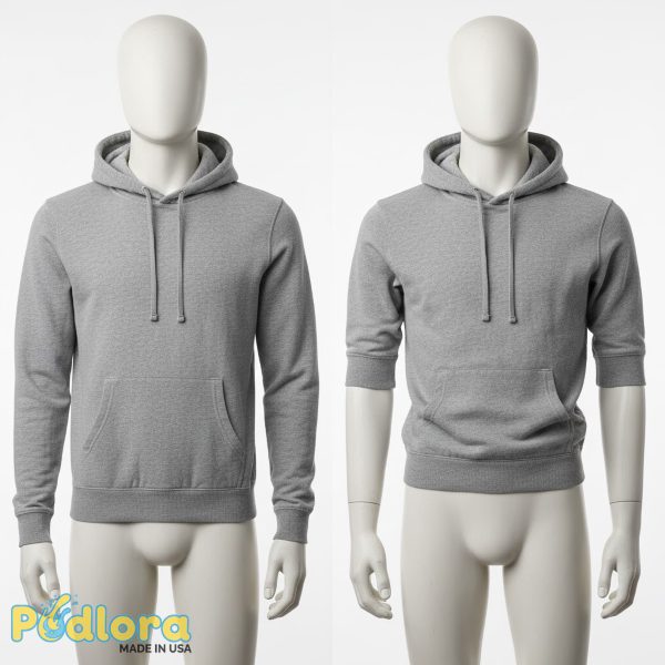 Shrunken Cotton Hoodie Before After Shrunken Cotton Hoodie Before After