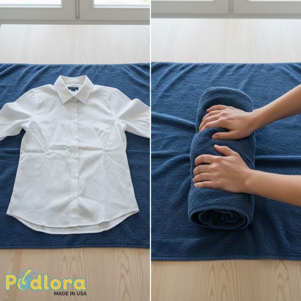 Towel Roll Method For Quick Shirt Drying Towel Roll Method For Quick Shirt Drying