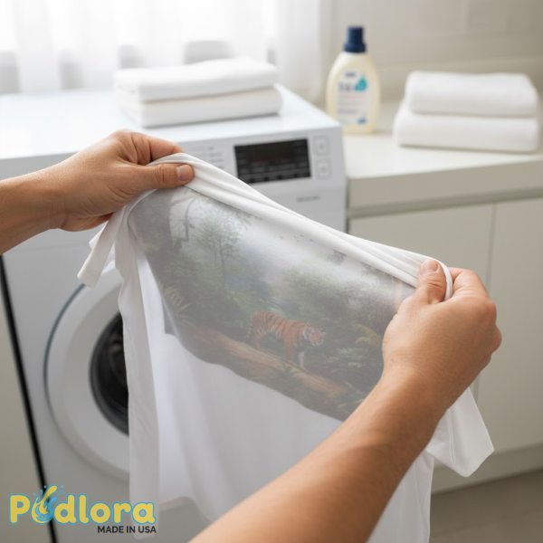 Turning Printed Shirt Inside Out Before Washing Turning Printed Shirt Inside Out Before Washing