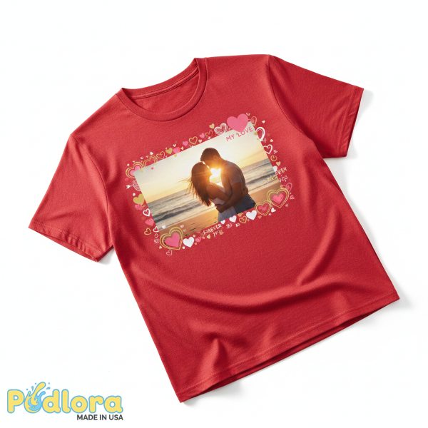 Valentines Day Custom Photo T Shirt Gift For Husband