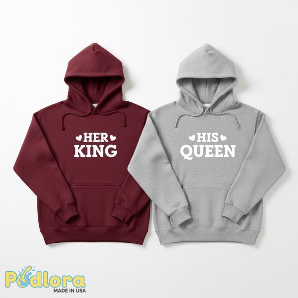 Valentines Sweatshirt Set For Couples