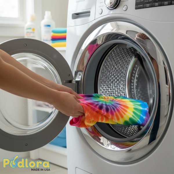 Washing Tie Dye Shirt In Washing Machine Drum